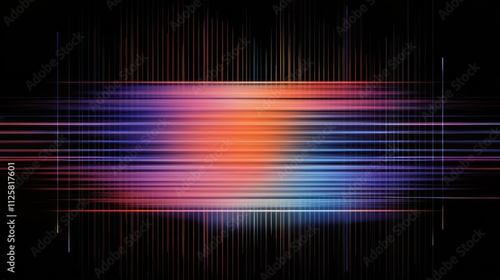 Poster futuristic gradient with motion-inspired elements for innovative projects.