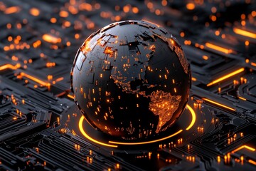 A detailed shot of an AI-powered software dashboard analyzing data for business efficiency improvements