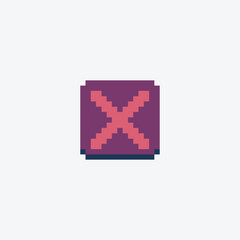 this is prohibited icon in pixel art, this item good for presentations,stickers, icons, t shirt design,game asset,logo and your project.
