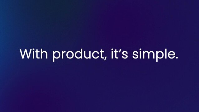 Product Reveal Text
