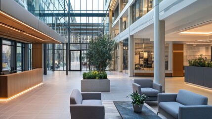 Hybrid real estate spaces designed for work-life balance in urban and suburban areas.