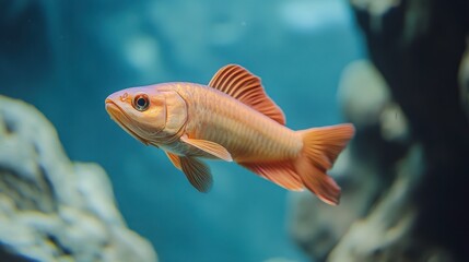 Obraz premium Vibrant Fish Swimming in Aquatic Environment