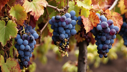 Fototapeta premium Vineyard with Grapes