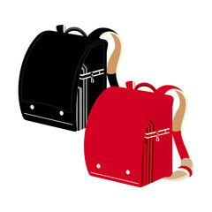 ランドセル　セット　赤　黒
