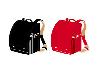 ランドセル　赤と黒