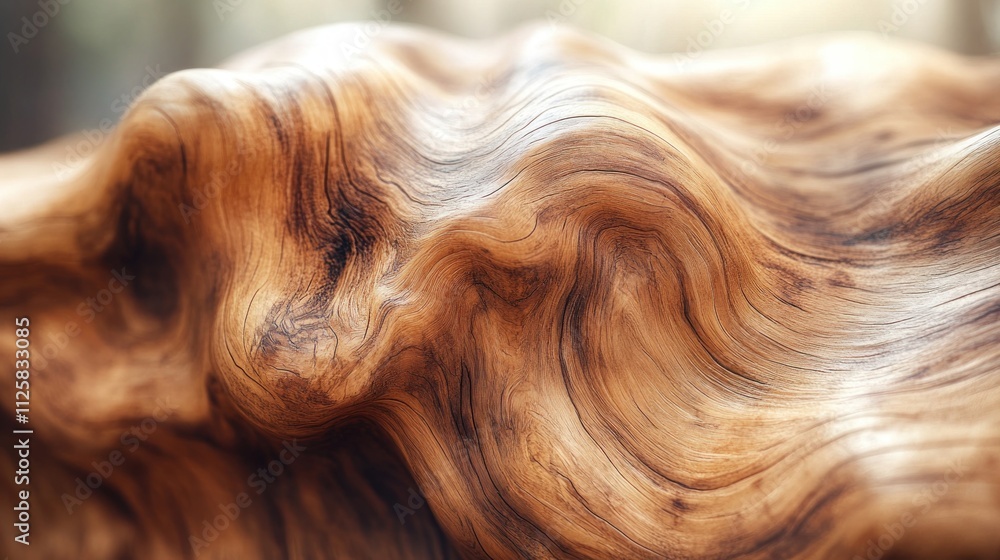Aufkleber abstract wood texture with flowing grain patterns.