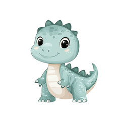 Fototapeta premium Adorable Baby Dinosaur Illustration