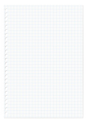 シンプルなルーズリーフ、方眼紙、点線のグリッド
