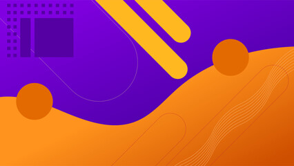 ABSTRACT PURPLE ORANGE BACKGROUND ELEGANT GRADIENT SMOOTH LIQUID COLORFUL DESIGN WITH HAND DRAWN SHAPES VECTOR TEMPLATE GOOD FOR MODERN WEBSITE, WALLPAPER, COVER DESIGN 