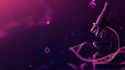 Exploring DNA: Microscope reveals genetic secrets.  Unlocking the mysteries of life.