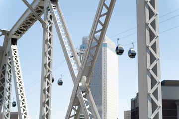 Cable car new point in yokohama architecture