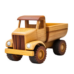 Wooden toy dump truck designed for imaginative playtime adventures