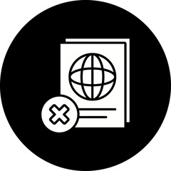 Illegal Passport Icon