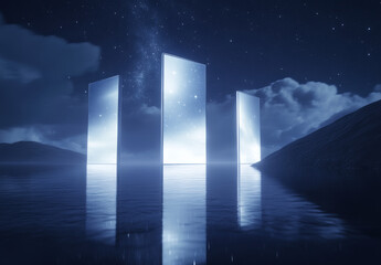 Fototapeta premium door to the world