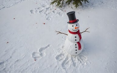 Snow-Covered Mountain Village with Warm Lights: A Romantic Winter Scene