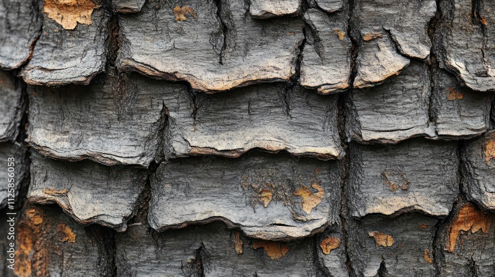Poster close-up textured tree bark pattern.