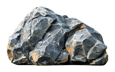 Isolated Rocks on Transparent Background for Design Use