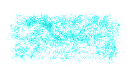 Turquoise Texture Splatter on a Transparent Background