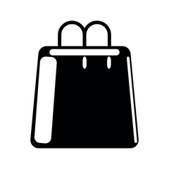 Shopping bag package icon.