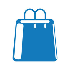 Shopping bag package icon.
