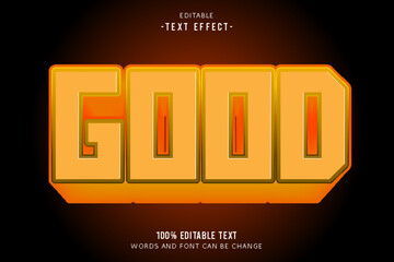 Good editable text effect 3d emboss carton style