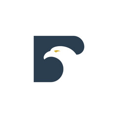 Simple Luxury Eagle Logo vector Illustration