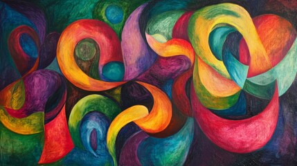 Colorful Abstract Interpretation of Coffee Aromas