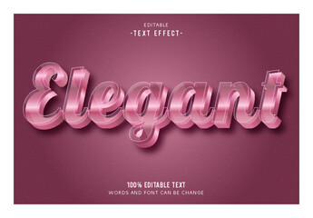 Elegant editable text effect 3d emboss modern style