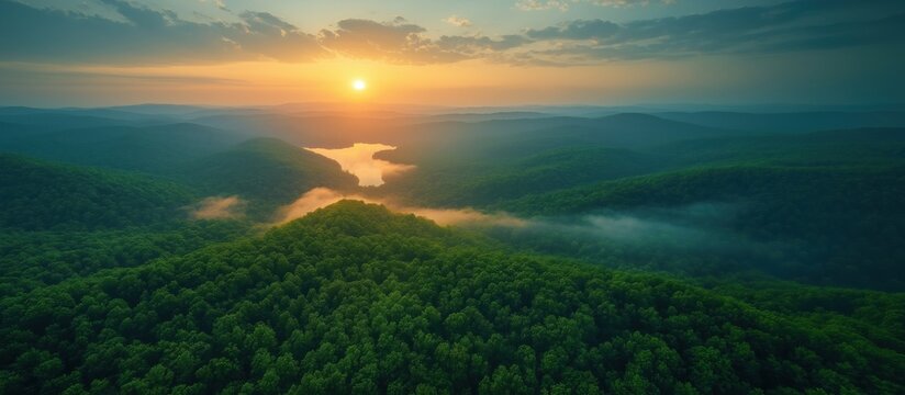 Ozarks Overhead created with Generative AI Technology, ai, generative