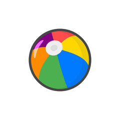 Obraz premium colorful beach ball vector illustration
