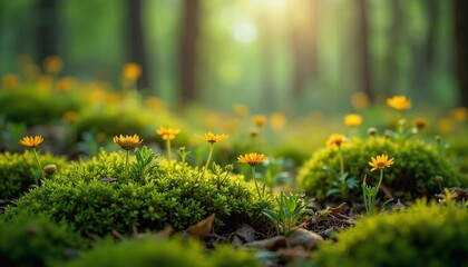 Fototapeta premium Beauty of nature - Positive environment. Use for presentations, backgrounds, serene places. Nature contact.
