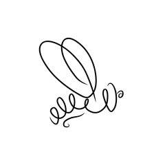 Butterfly line hand painted