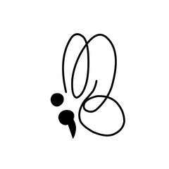 Butterfly line hand painted