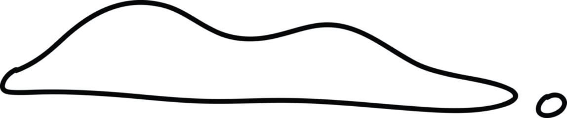 Doodle line text balloon. Speech bubble banners with empty talk, linear comic note design for banner message popup. Vector isolated icon on white background