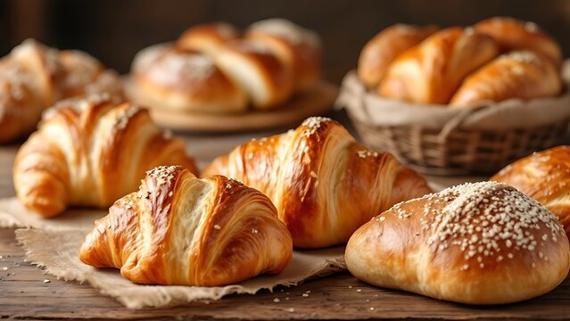 Selection of bread rolls.
