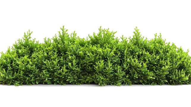 green grass isolated on white