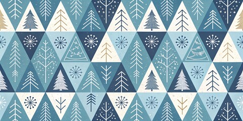 seamless geometric pattern with triangles