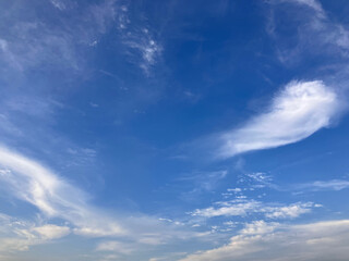 Fototapeta premium Vivid Sky Panorama: Gentle Layers of Clouds in Perfect Harmony in Hanoi, Vietnam