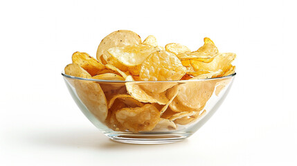 chips in a glass bowl