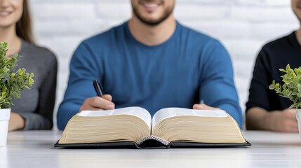 Bible Study Group, Open Book, Faith | Authenticity