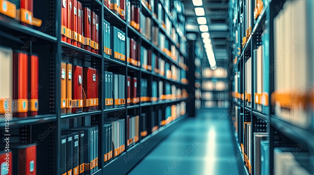 Leinwandbilder the image illustrates a document management system (dms) that optimizes online documentation and fil