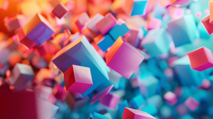 abstract background with cubes