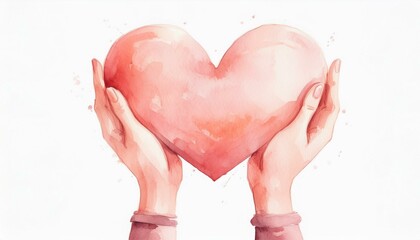 An illustration depicting love, cooperation, helping each other, and gentle feelings.