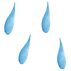 set of water drops vector illustration