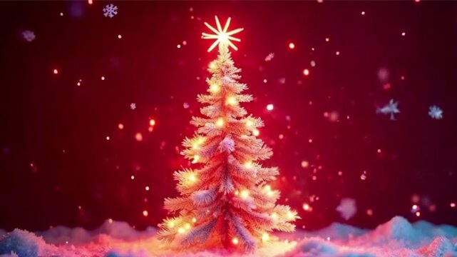 christmas tree with lights