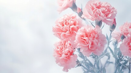 Watercolor Carnation Bouquet