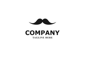 vintage logo of man with mustache