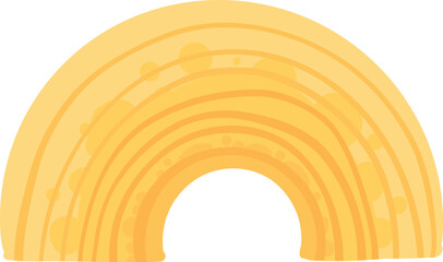 Obraz premium Cartoon pasta type. Hand drawn doodle macaroni and spaghetti ingredients for cooking, Italian cuisine gourmet food elements. Classic Italian pasta for restaurant menu vector isolated icon on white