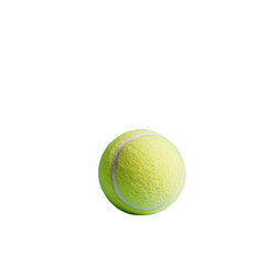 Tennis ball, isolated on transparent background