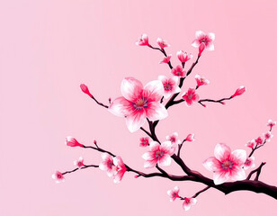  Cherry Pink blossom isolated pink cherry isolated blossom isolated on white background with flowers


